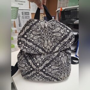 Victoria's Secret Black and White Backpack